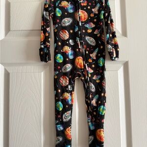Galaxy Adventure Kids Footed Onesie